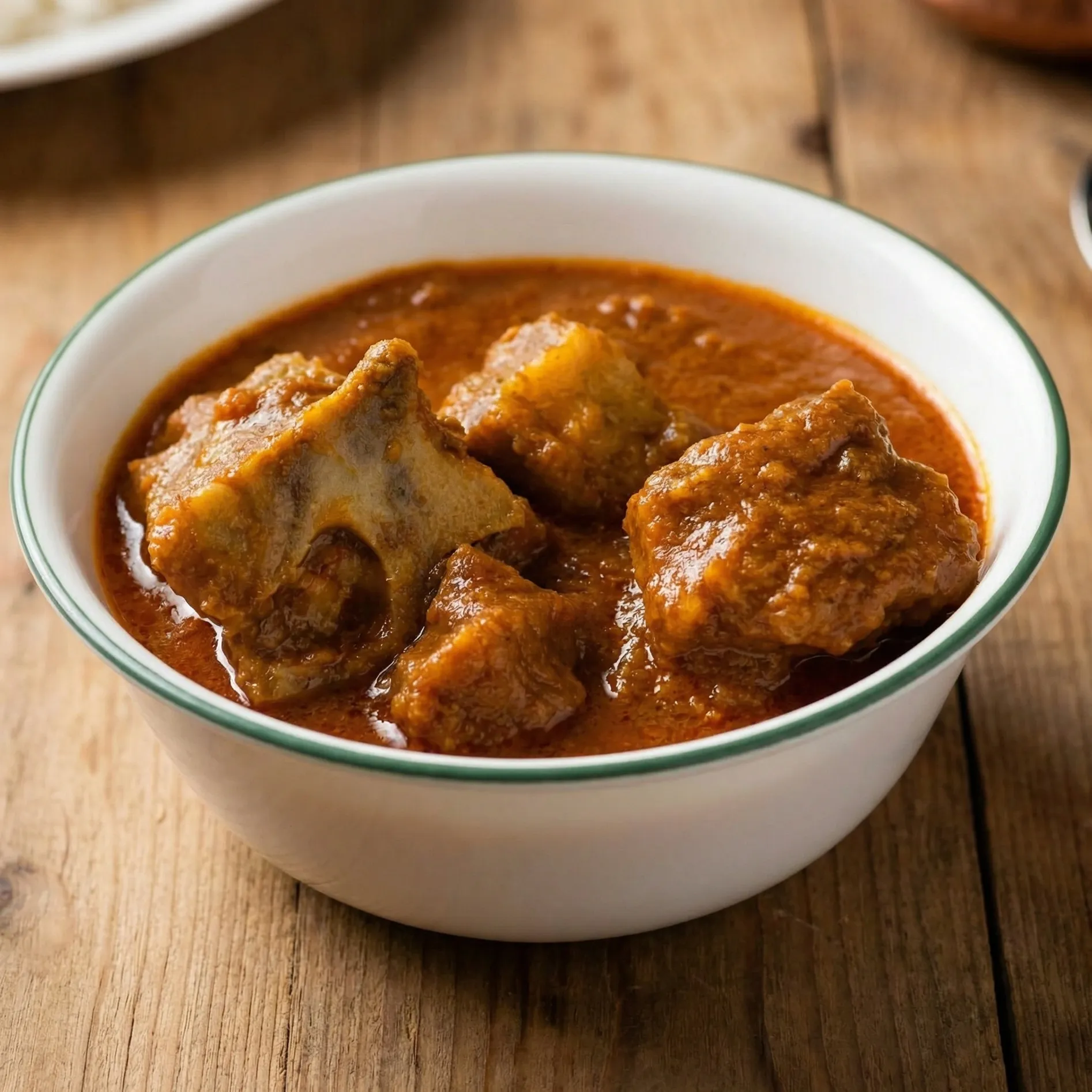 Lamb curry at Royal Bistro Duncan BC - tender lamb in rich aromatic gravy